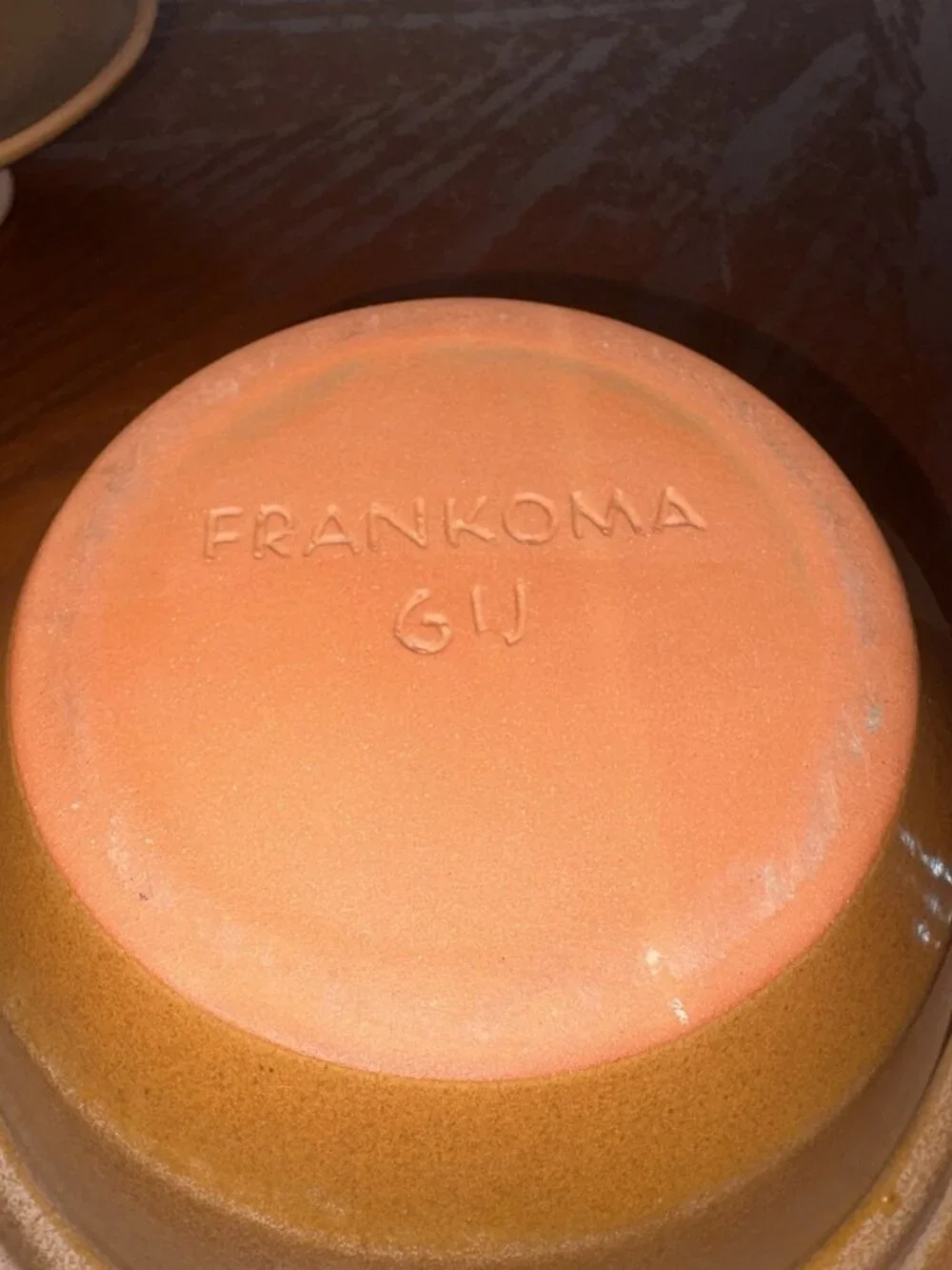 Frankoma Pottery 6U Plainsman Individual Casserole W Lid Desert Gold 7 Inch VNTG